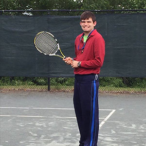 Posing With Tennis Racket